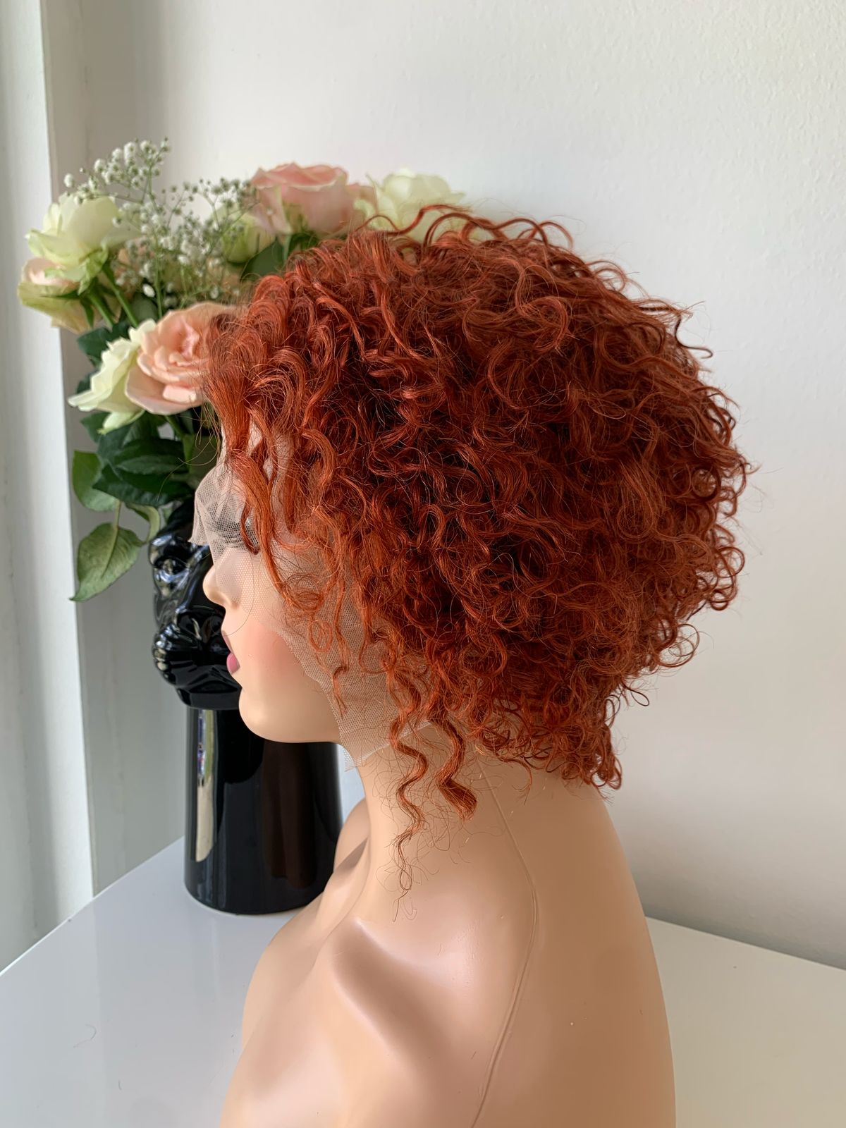 8" Ginger Pixie Curls