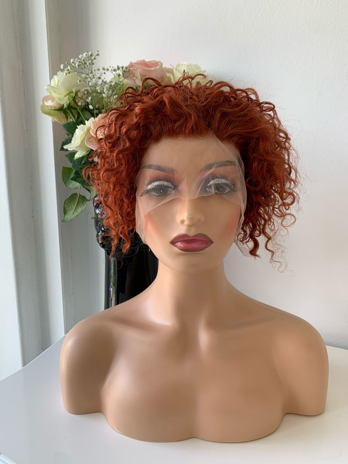 8" Ginger Pixie Curls