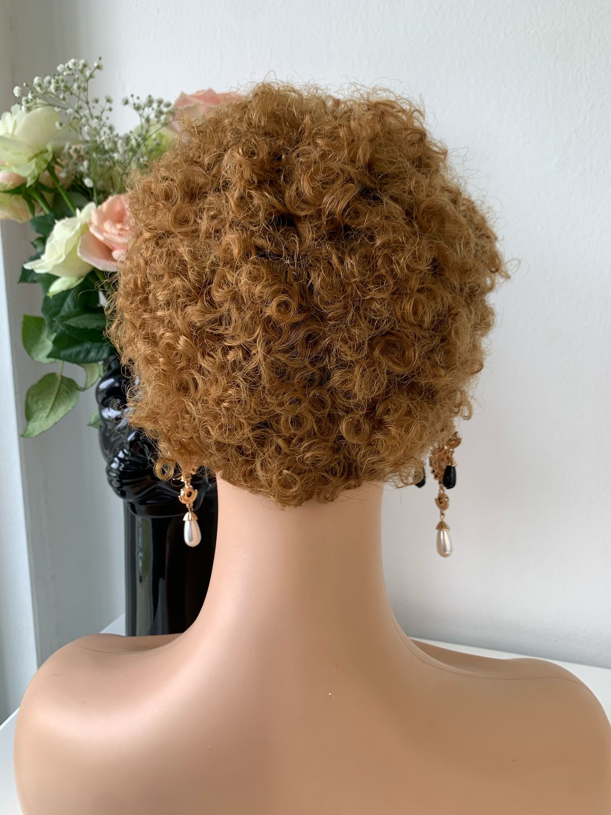 8 Inch Blonde Pixie Curls