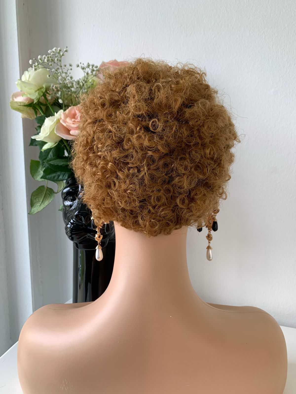 8 Inch Blonde Pixie Curls