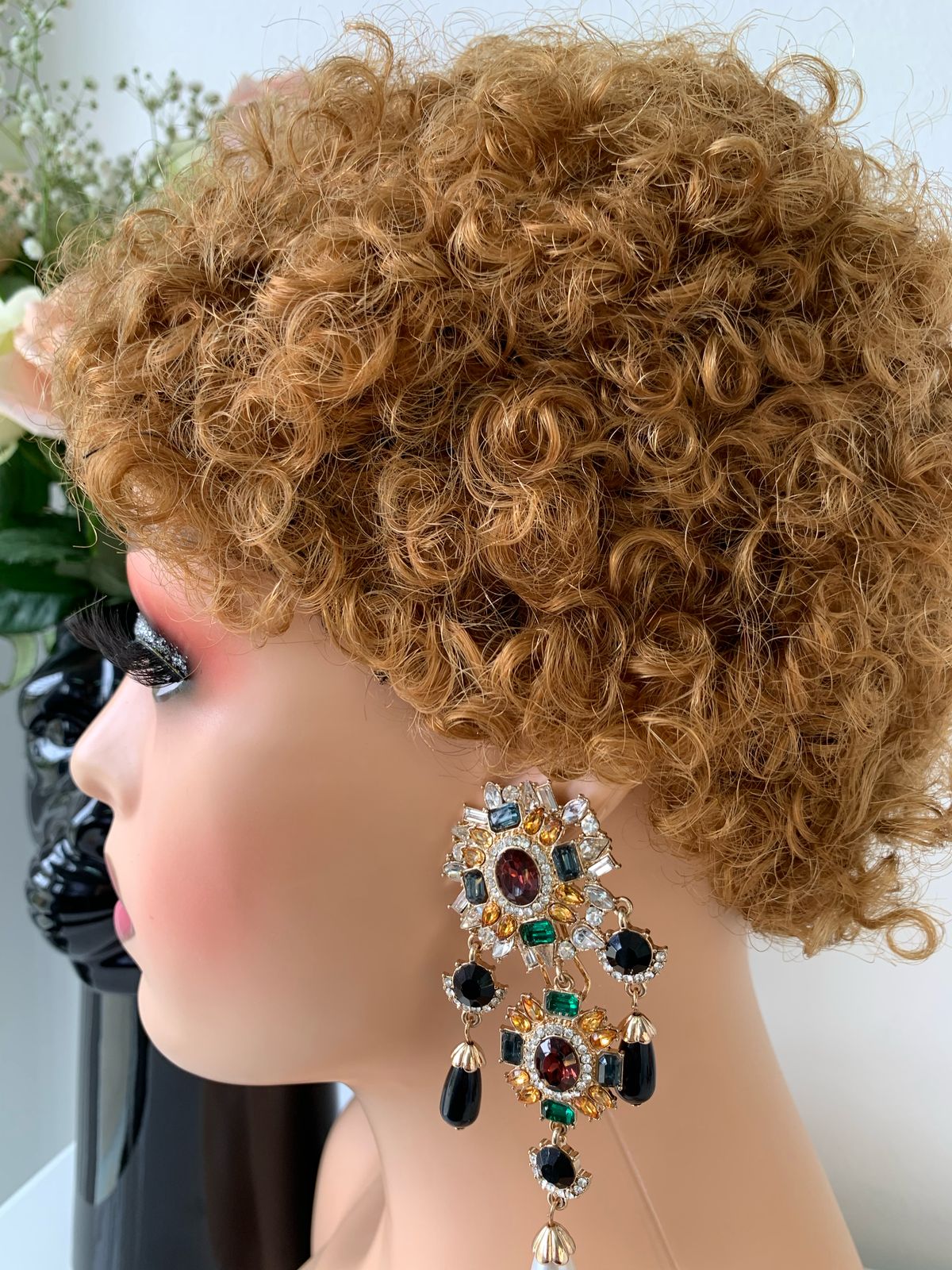 8 Inch Blonde Pixie Curls