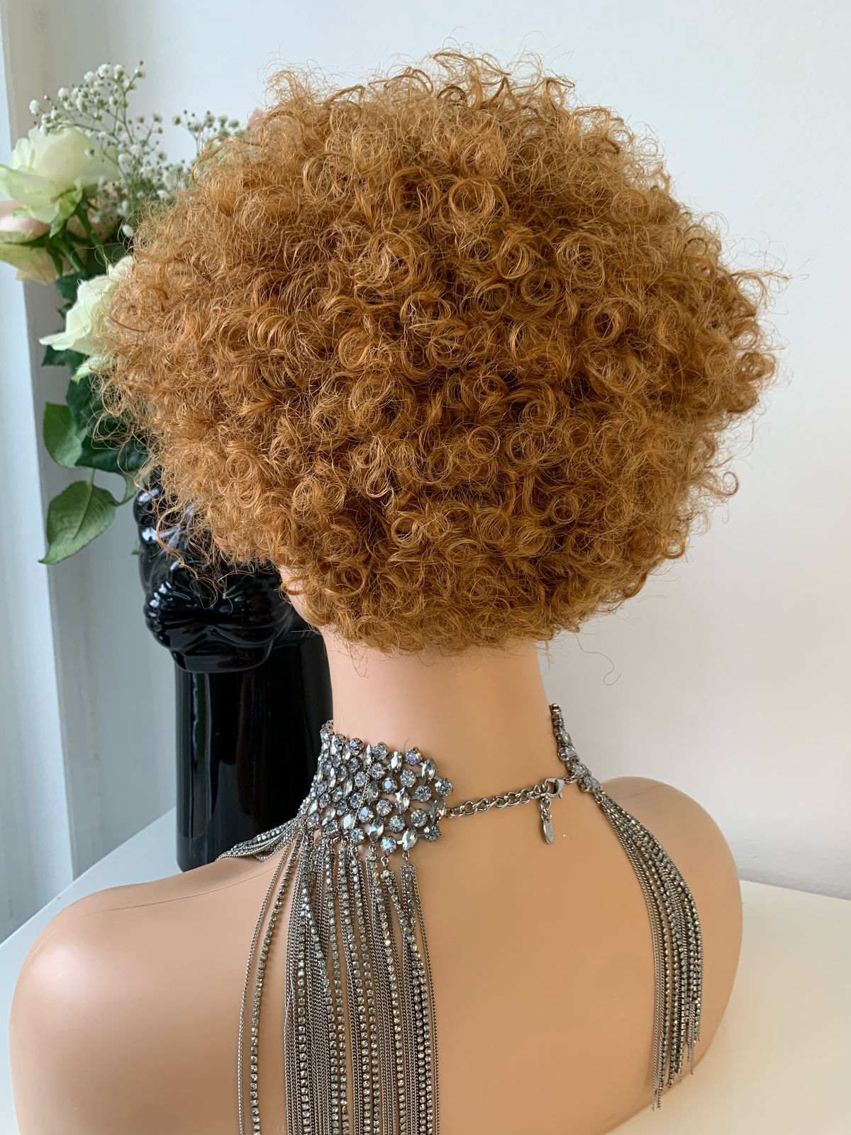 8 Inch Blonde/Brown Ombré Pixie