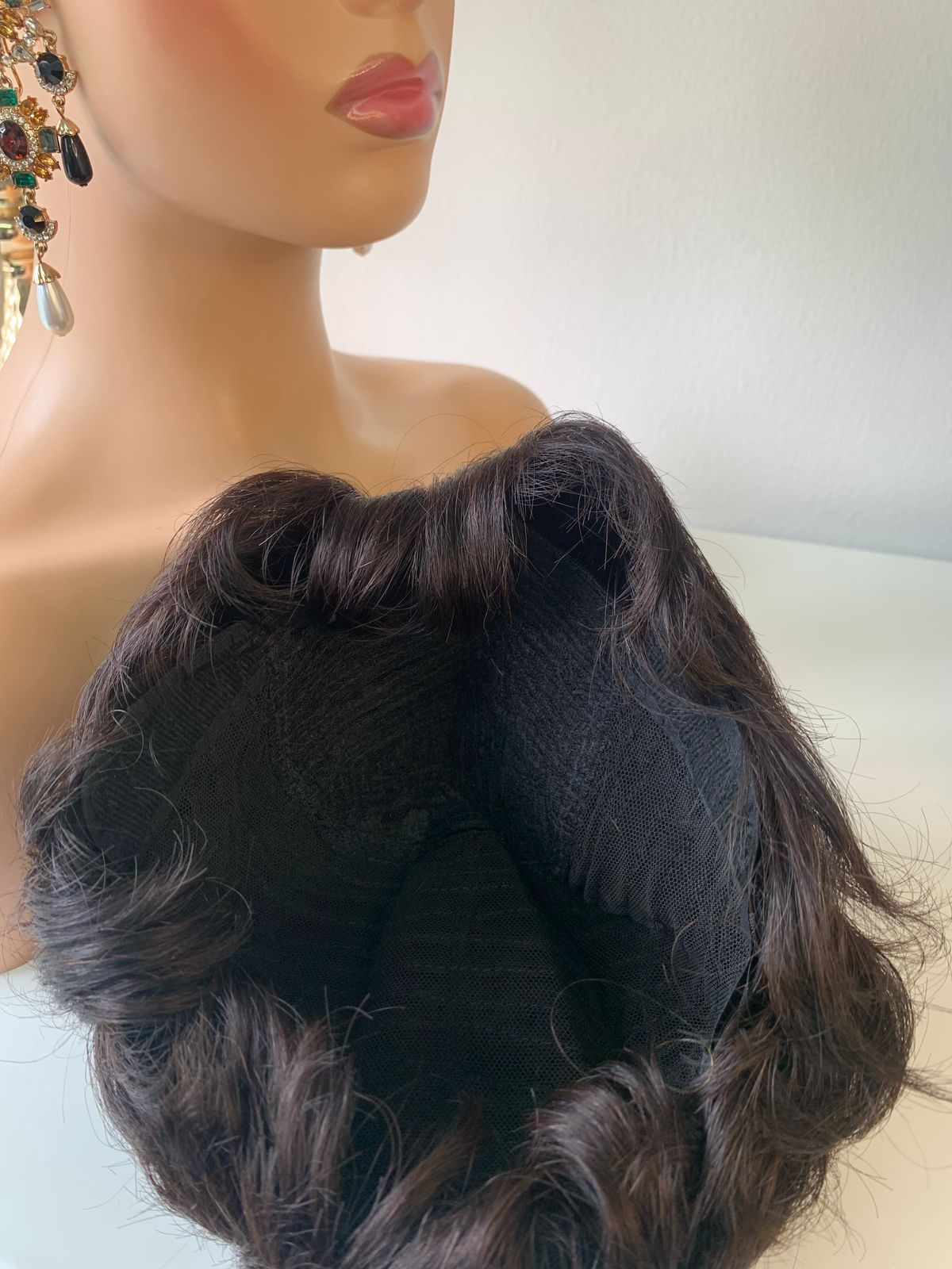 8 Inch Black Razor Cut Pixie