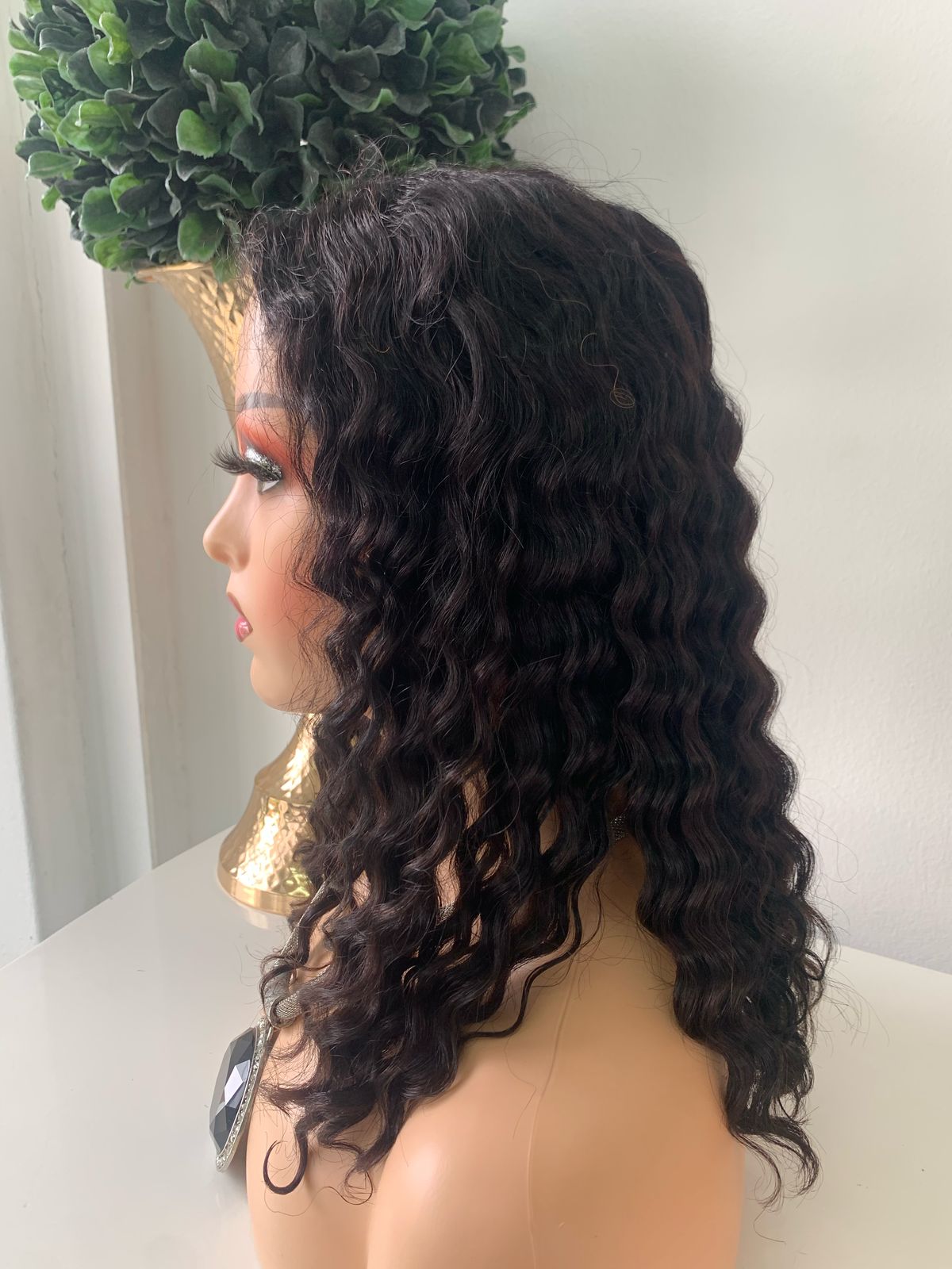 10" Gluesless Deep Wave Curly Wig