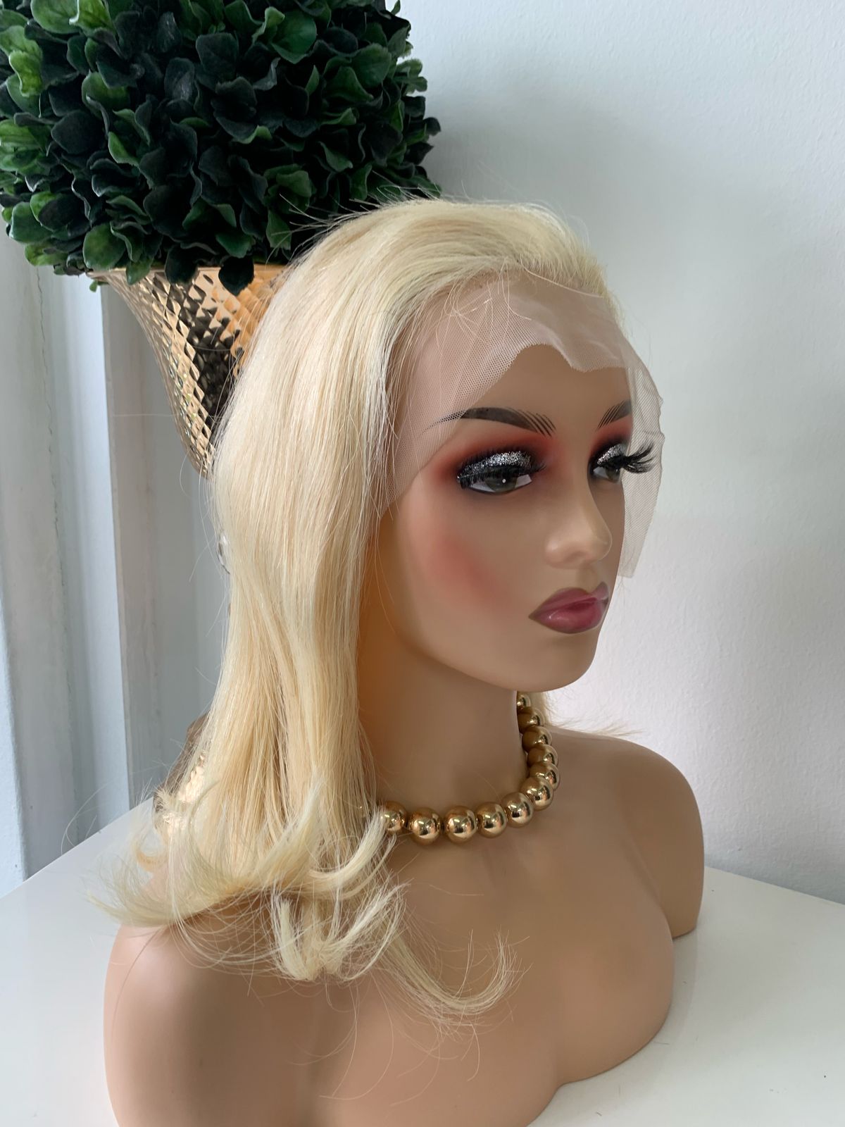 10" Platinum Blonde Wig