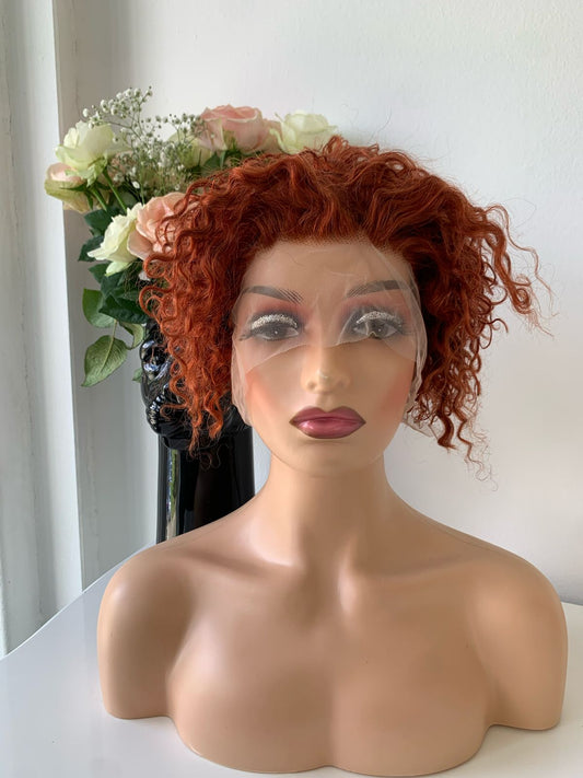 8" Ginger Pixie Curls