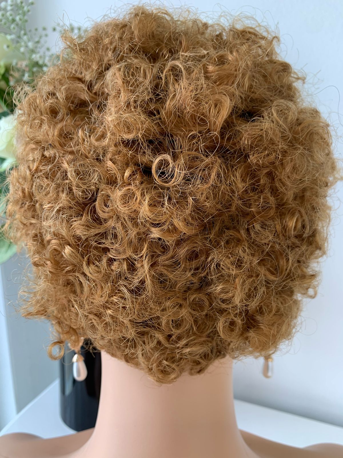8 Inch Blonde Pixie Curls