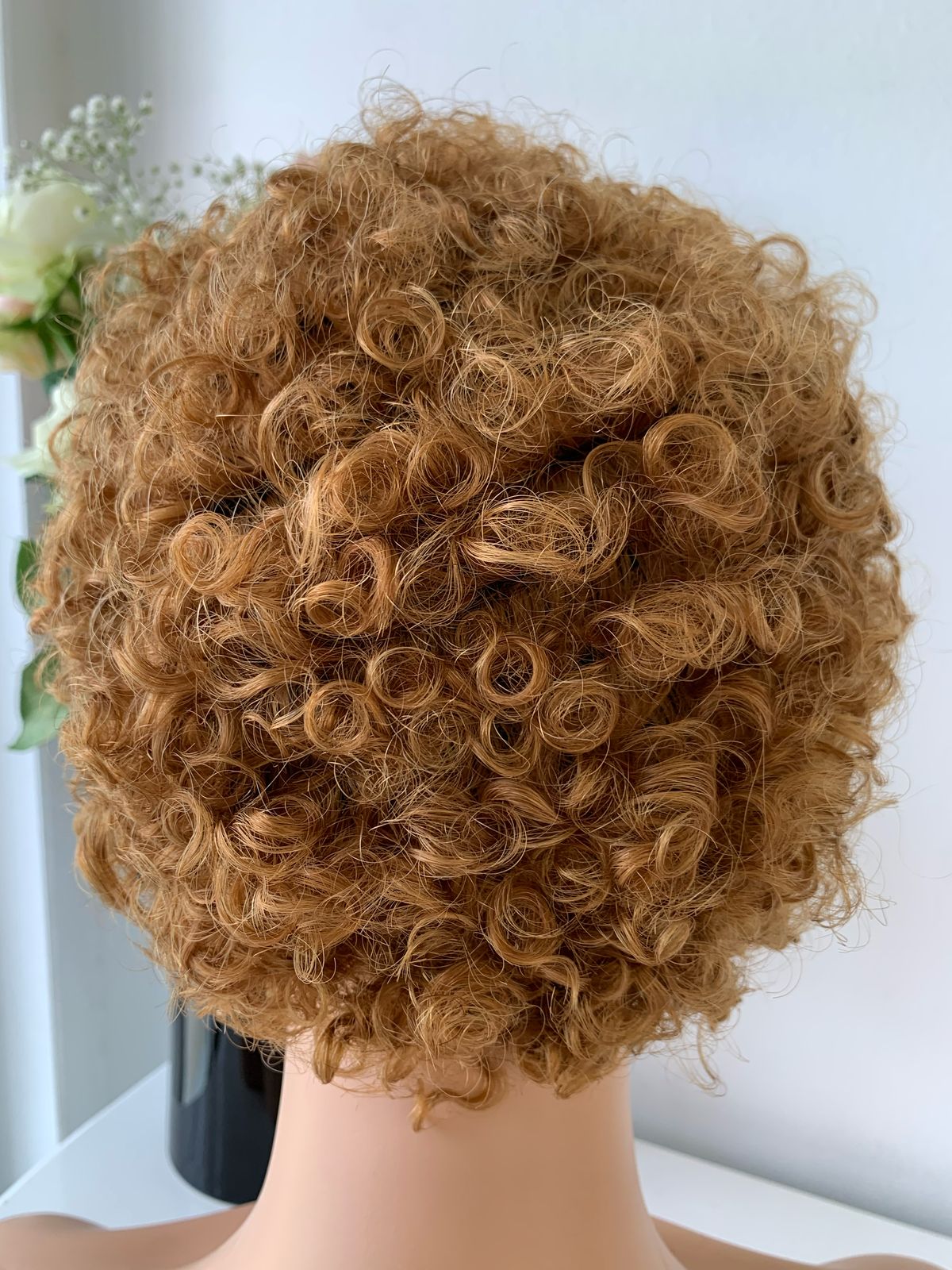 8 Inch Blonde Pixie Curls