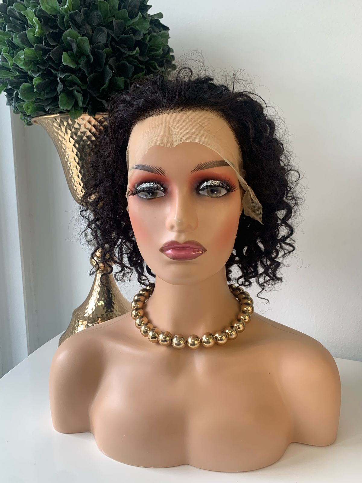 10" BlackWater Wave Curl wig
