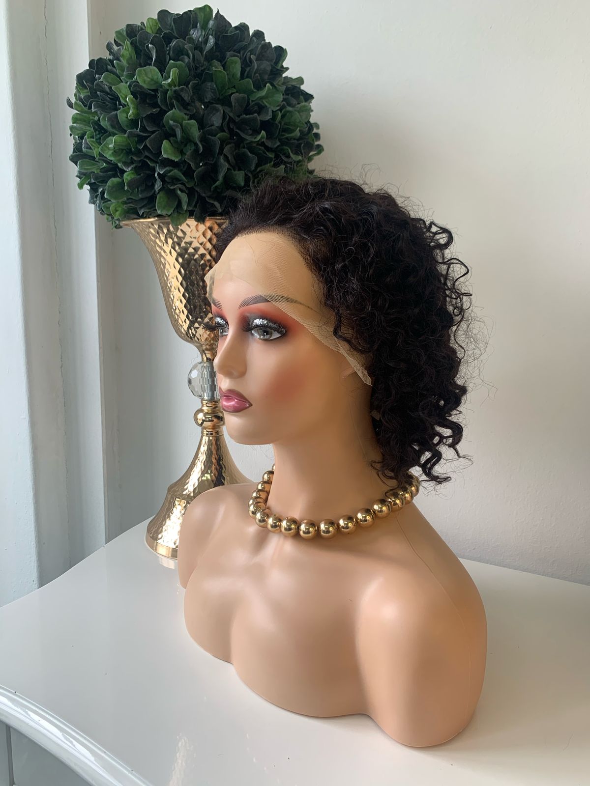 10" BlackWater Wave Curl wig