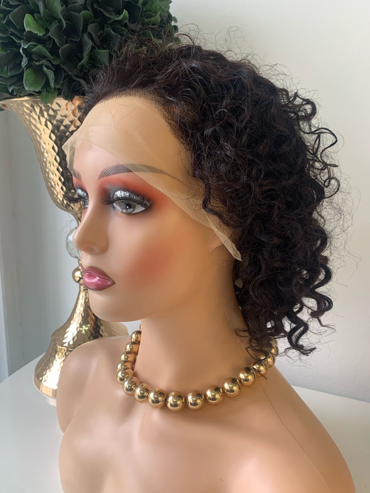10" BlackWater Wave Curl wig