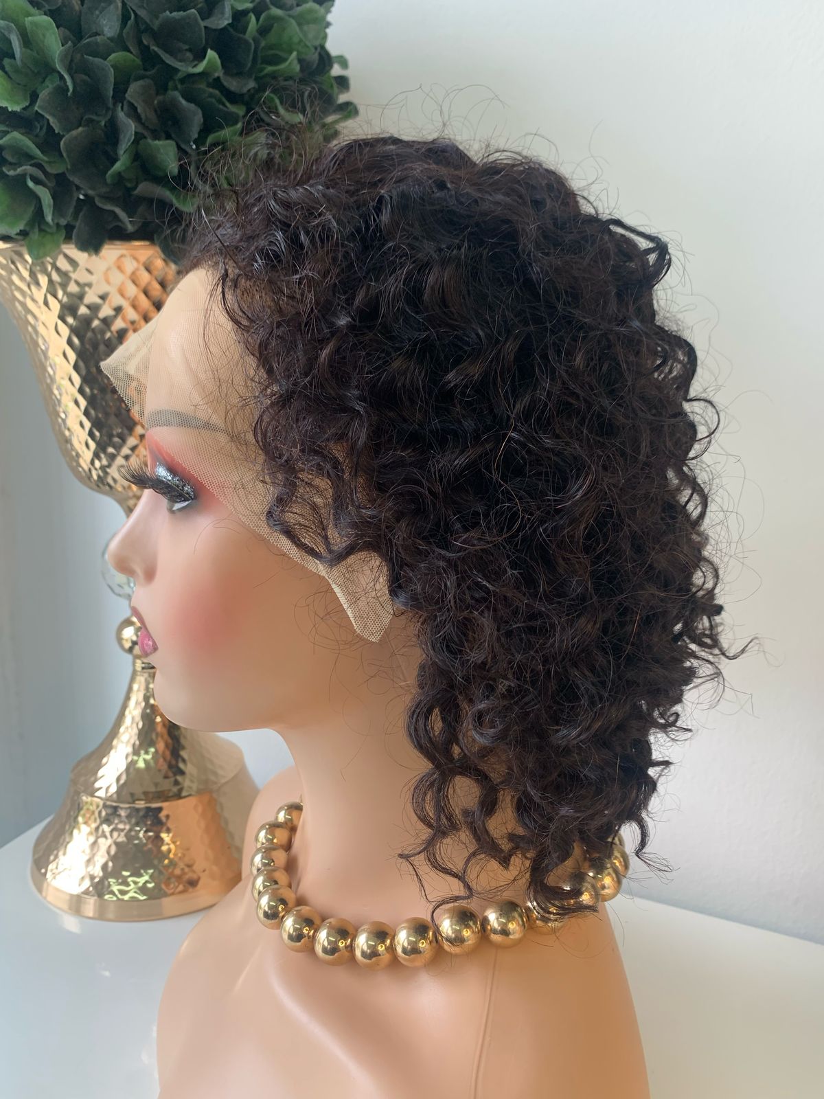 10" BlackWater Wave Curl wig