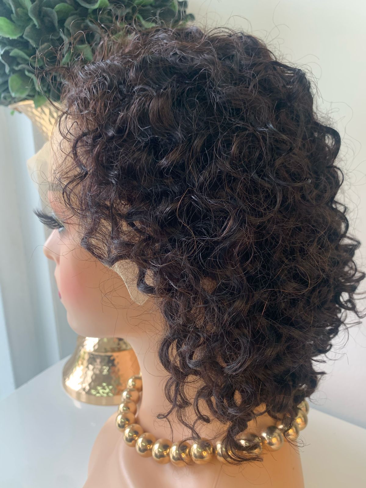 10" BlackWater Wave Curl wig