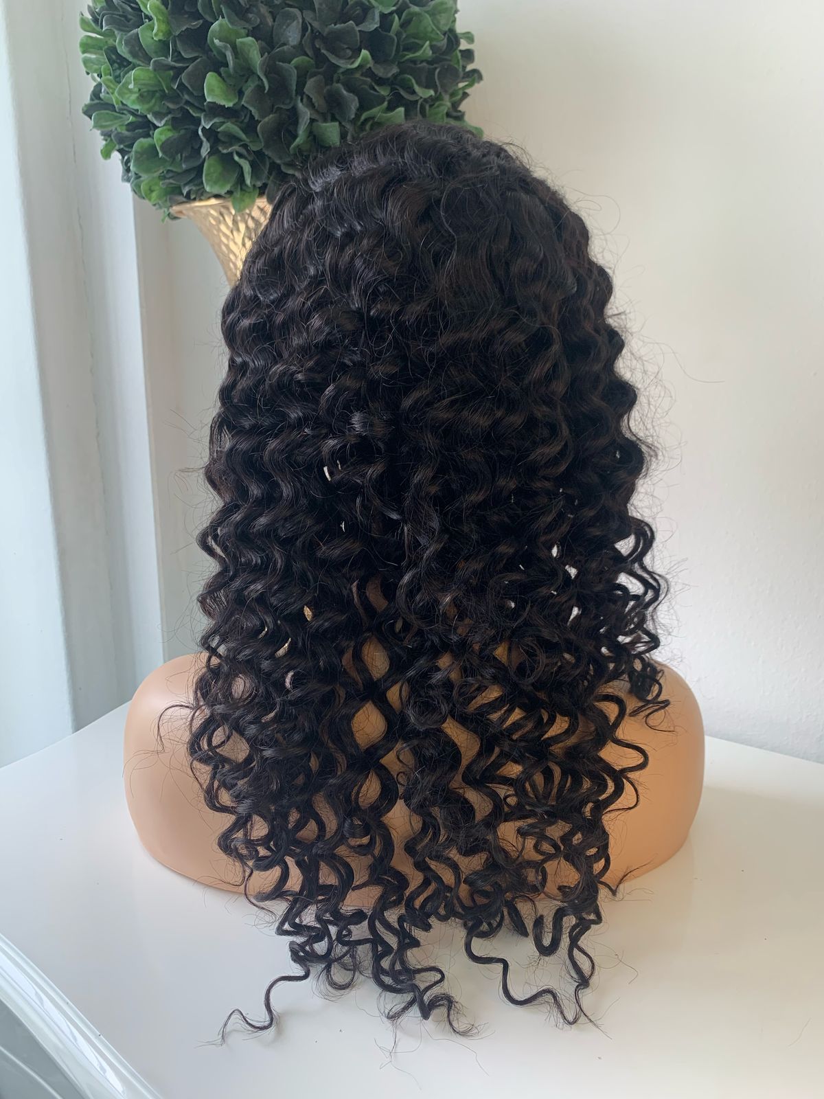 10" Black Deep Curl wig