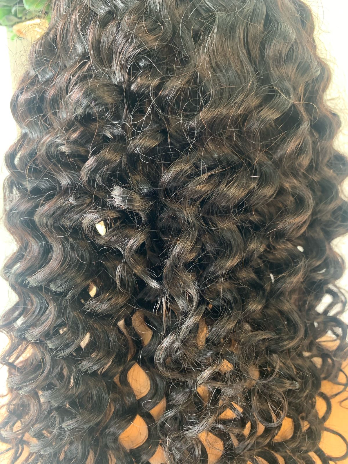 10" Black Deep Curl wig