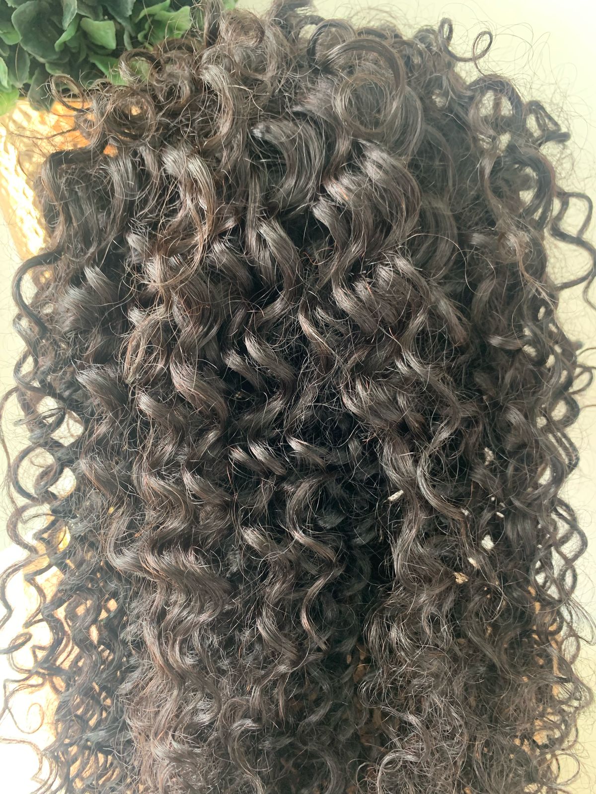 10" Black Water Wave Curly Wig