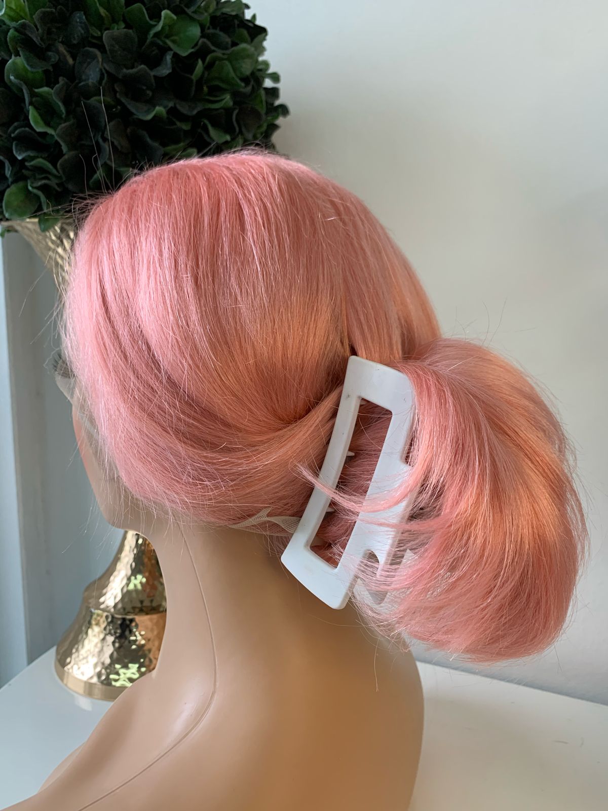 10" Pink Full Frontal Wig
