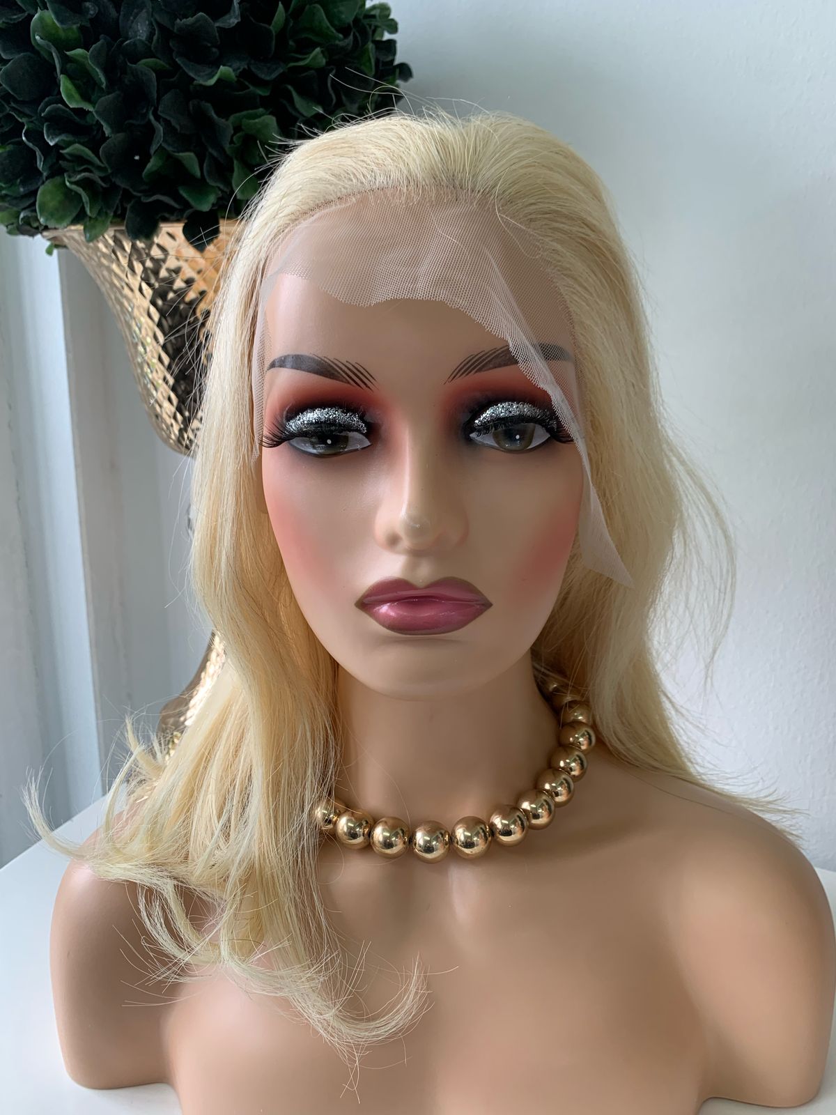 10" Platinum Blonde Wig