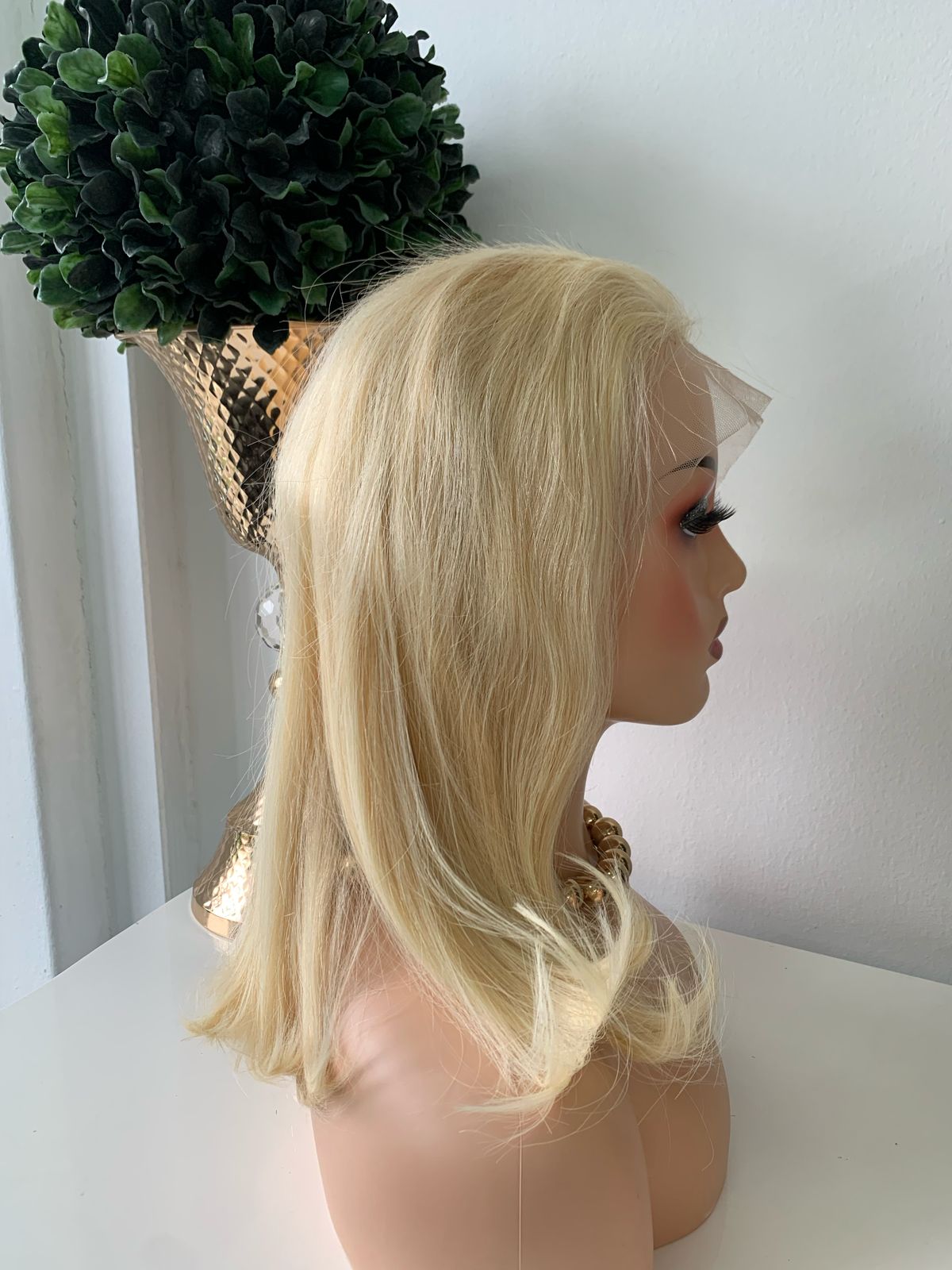 10" Platinum Blonde Wig