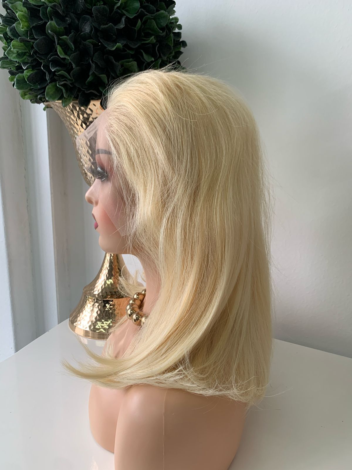 10" Platinum Blonde Wig