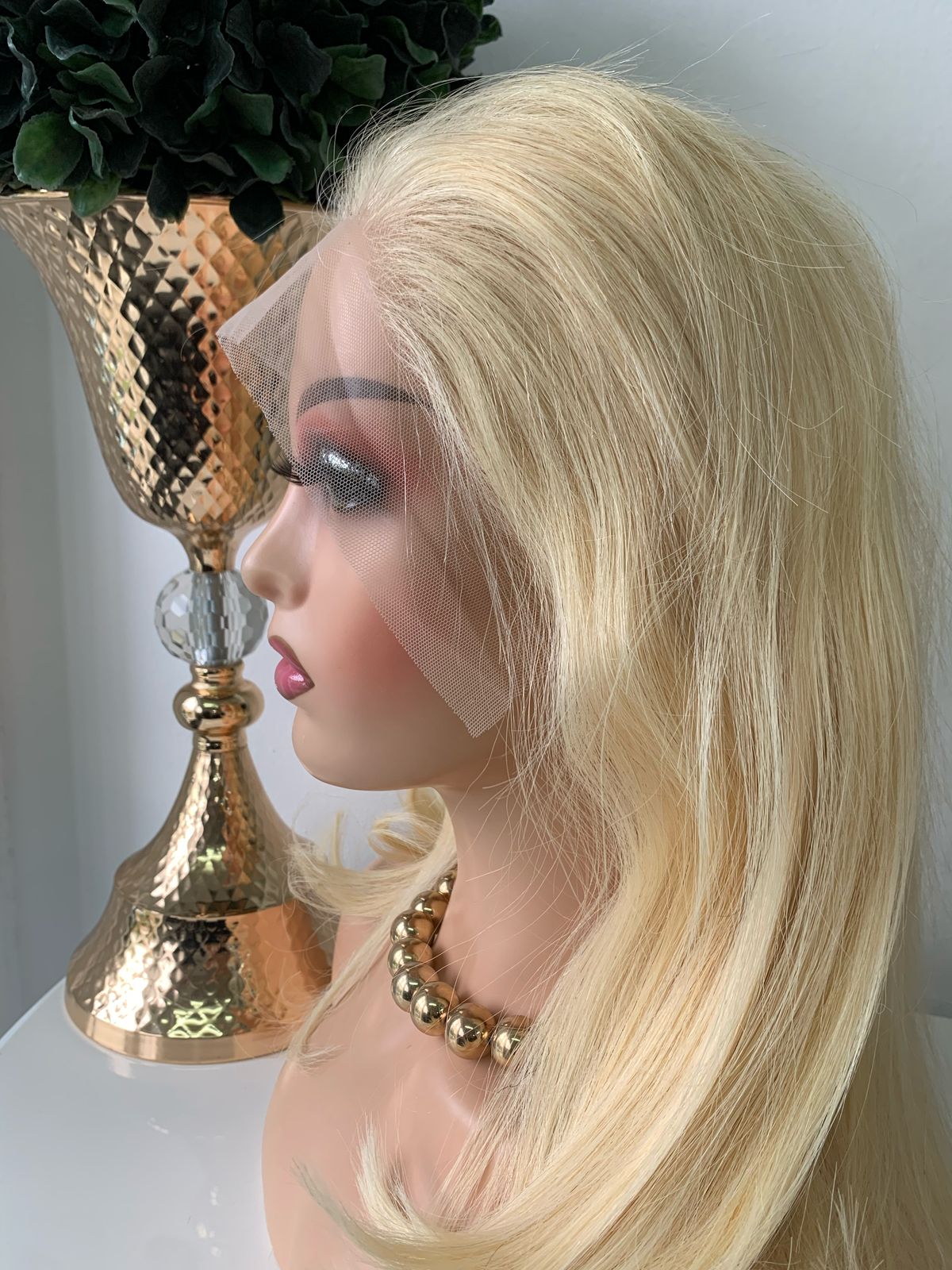 10" Platinum Blonde Wig