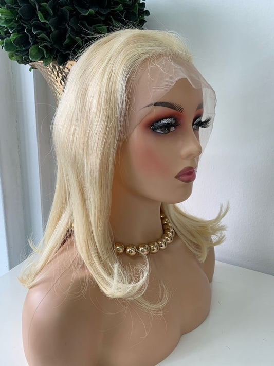 16" Platinum Blonde Wig