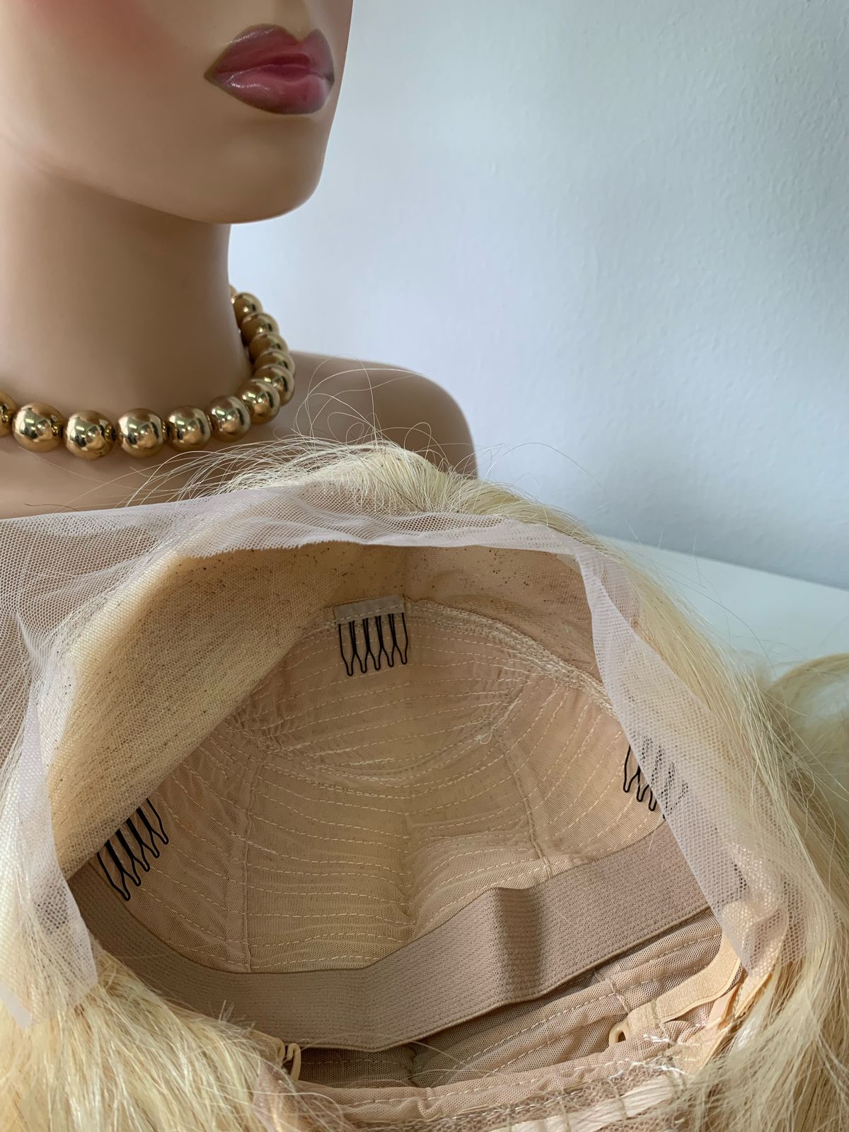10" Platinum Blonde Wig