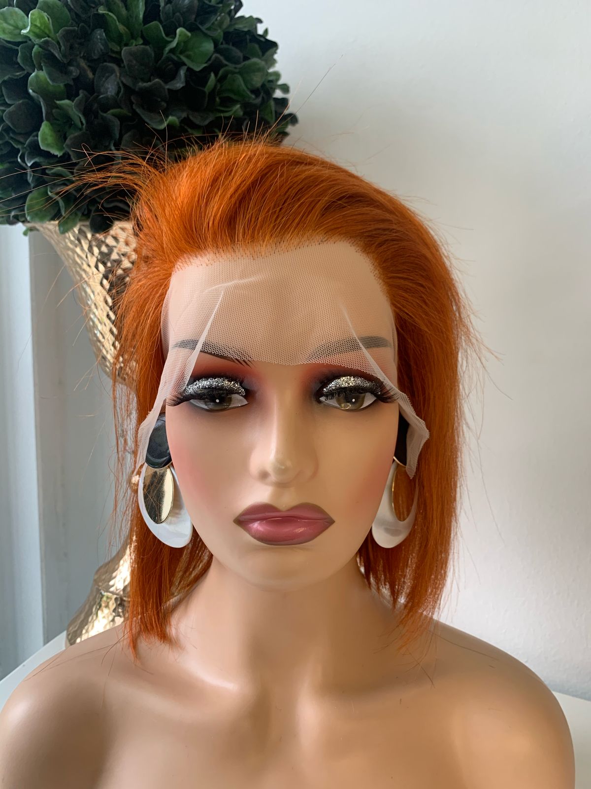 10" Orange Wig