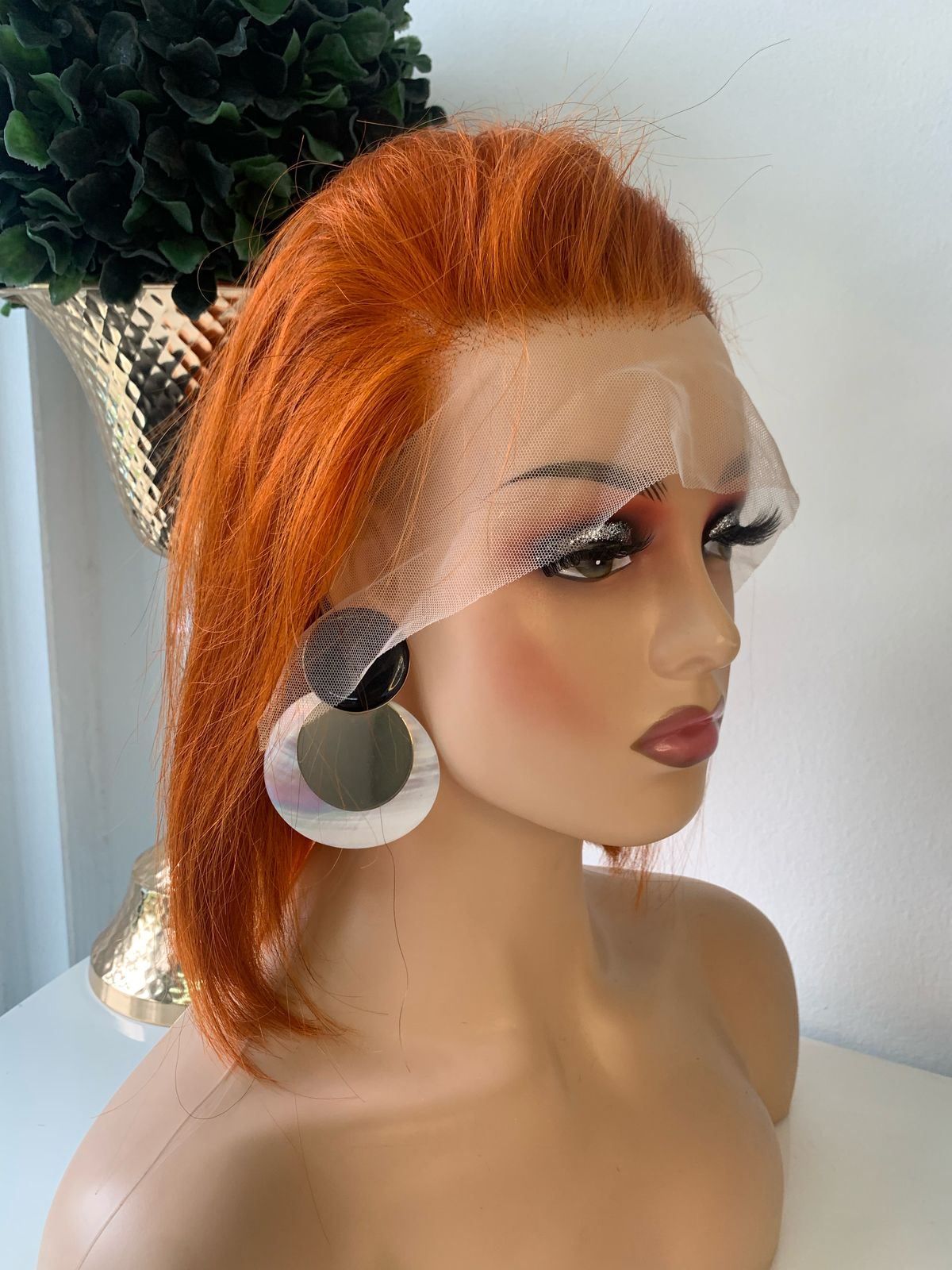 10" Orange Wig