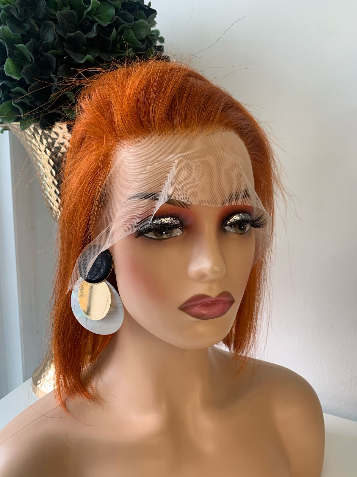 10" Orange Wig