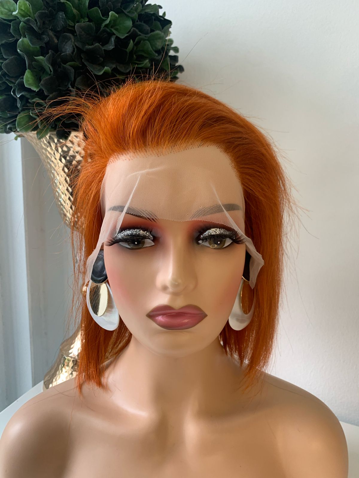 10" Orange Wig